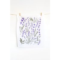 Lavendel Geschirrtuch | Blumenhandtuch Backhandtuch Frühling Flieder Gartenhandtuch Gästehandtuch von HighlandRidgeRustics