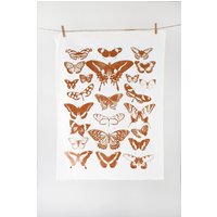 Schmetterling Geschirrtuch Terra-Cotta | Cottagecore Mehlsack Küche Dekor Grandmillennial Motte Ästhetik von HighlandRidgeRustics