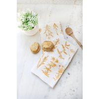 Wildblumen Geschirrtuch | Cottagecore Muttertag Mehlsack Pastell Küche Grandmillennial Pflanzen Liebhaber Geschenk von HighlandRidgeRustics