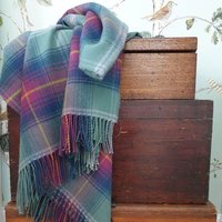 Lammwolle Pur Hame Tartan Reise Teppich/Decke - Made in Scotland von HighlandTweedStore