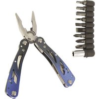 Highlander Condor MUL001 Multitool mit Holster, mit Bit-Set Anzahl Funktionen 9 Silber-Blau von Highlander