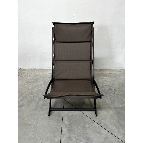 Braune Hawaii Sonnenliege aus lackiertem Aluminium, Higold von Higold