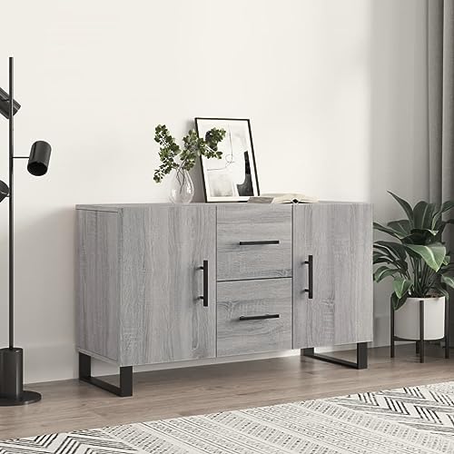 Higsose Aufbewahrungsschrank Buffetschrank Küchenschrank für Wohnzimmer Schlafzimmer oder Flur Platzsparendes Design Grau Sonoma 100x36x60 cm Higsose Aufbewahrungsschrank Buffetschrank Küchenschrank für Wohnzimmer Schlafzimmer oder Flur Platzsparendes Design Grau Sonoma 100x36x60 cm von Higsose