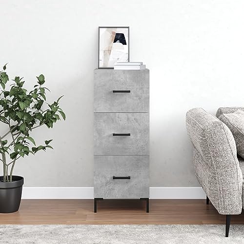 Higsose Aufbewahrungsschrank Buffetschrank für Wohnzimmer Schlafzimmer oder Flur Küchenschrank Platzsparendes Design Betongrau 34,5x34x90 cm Higsose Aufbewahrungsschrank Buffetschrank für Wohnzimmer Schlafzimmer oder Flur Küchenschrank Platzsparendes Design Betongrau 34,5x34x90 cm von Higsose