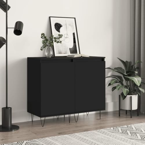 Higsose Aufbewahrungsschrank Küchenschrank 2 STK. Buffetschrank für Schlafzimmer Wohnzimmer oder Flur Platzsparendes Design Schwarz 40x35x70 cm Higsose Aufbewahrungsschrank Küchenschrank 2 STK. Buffetschrank für Schlafzimmer Wohnzimmer oder Flur Platzsparendes Design Schwarz 40x35x70 cm von Higsose