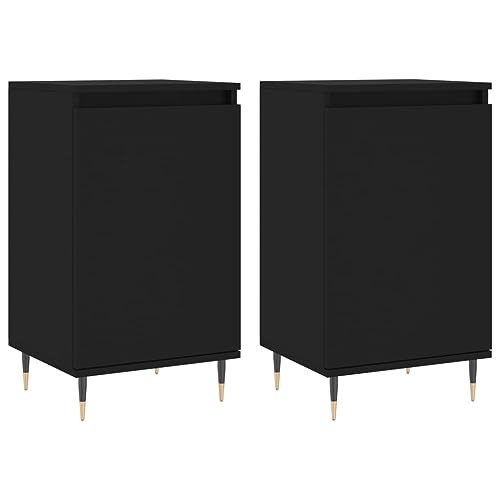 Higsose Aufbewahrungsschrank Küchenschrank 2 STK. Sideboard für Wohnzimmer Schlafzimmer oder Flur Platzsparendes Design Schwarz 40x35x70 cm Higsose Aufbewahrungsschrank Küchenschrank 2 STK. Sideboard für Wohnzimmer Schlafzimmer oder Flur Platzsparendes Design Schwarz 40x35x70 cm von Higsose