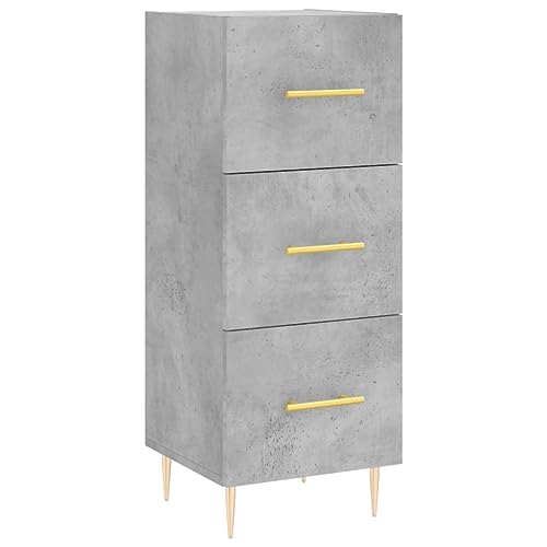 Higsose Aufbewahrungsschrank Küchenschrank Klassische Buffetschrank für Wohnzimmer Schlafzimmer oder Flur Platzsparendes Design Betongrau 34,5x34x90 cm Higsose Aufbewahrungsschrank Küchenschrank Klassische Buffetschrank für Wohnzimmer Schlafzimmer oder Flur Platzsparendes Design Betongrau 34,5x34x90 cm von Higsose