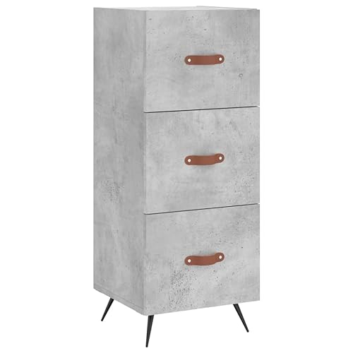Higsose Aufbewahrungsschrank Küchenschrank Platzsparendes Design Buffetschrank für Wohnzimmer Schlafzimmer oder Flur Betongrau 34,5x34x90 cm Higsose Aufbewahrungsschrank Küchenschrank Platzsparendes Design Buffetschrank für Wohnzimmer Schlafzimmer oder Flur Betongrau 34,5x34x90 cm von Higsose