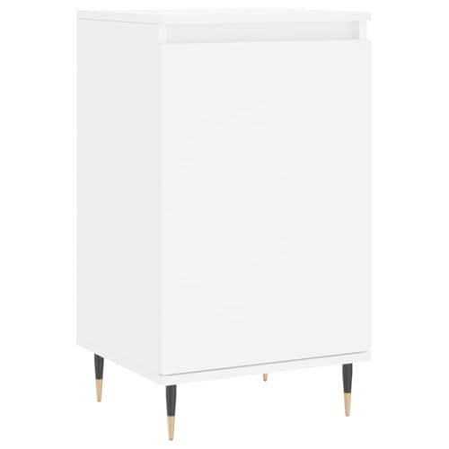 Higsose Aufbewahrungsschrank Küchenschrank Sideboard für Wohnzimmer Schlafzimmer oder Flur Platzsparendes Design Weiß 40x35x70 cm von Higsose