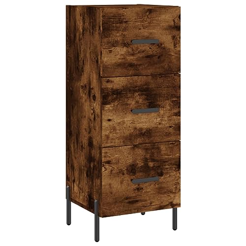 Higsose Aufbewahrungsschrank Küchenschrank für Wohnzimmer Schlafzimmer oder Flur Buffetschrank Platzsparendes Design Räuchereiche 34,5x34x90 cm Higsose Aufbewahrungsschrank Küchenschrank für Wohnzimmer Schlafzimmer oder Flur Buffetschrank Platzsparendes Design Räuchereiche 34,5x34x90 cm von Higsose