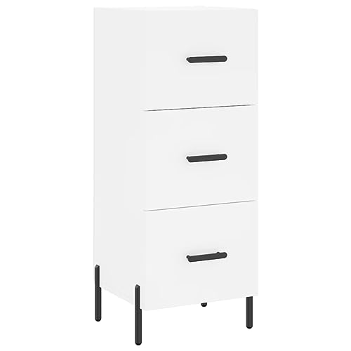 Higsose Aufbewahrungsschrank Küchenschrank für Wohnzimmer Schlafzimmer oder Flur Buffetschrank Platzsparendes Design Weiß 34,5x34x90 cm Higsose Aufbewahrungsschrank Küchenschrank für Wohnzimmer Schlafzimmer oder Flur Buffetschrank Platzsparendes Design Weiß 34,5x34x90 cm von Higsose