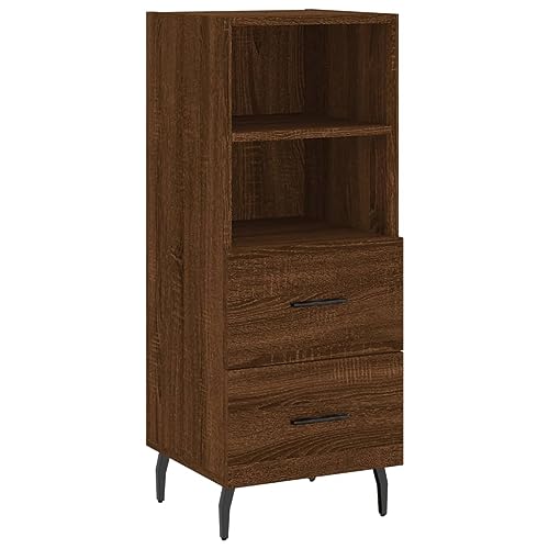 Higsose Aufbewahrungsschrank Platzsparendes Design Moderne Küchenschrank Buffetschrank für Wohnzimmer Schlafzimmer oder Flur Braun Eichen-Optik 34,5x34x90 cm Higsose Aufbewahrungsschrank Platzsparendes Design Moderne Küchenschrank Buffetschrank für Wohnzimmer Schlafzimmer oder Flur Braun Eichen-Optik 34,5x34x90 cm von Higsose
