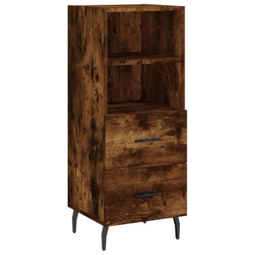 Higsose Aufbewahrungsschrank Platzsparendes Design Moderne Küchenschrank Buffetschrank für Wohnzimmer Schlafzimmer oder Flur Räuchereiche 34,5x34x90 cm Higsose Aufbewahrungsschrank Platzsparendes Design Moderne Küchenschrank Buffetschrank für Wohnzimmer Schlafzimmer oder Flur Räuchereiche 34,5x34x90 cm von Higsose