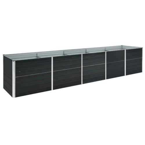 Higsose Blumenkasten Terrassen Hochbeet 400x80x45 cm Verzinkter Stahl Gemüsebeet Gartenbeet aus Metall Blumenbeet Raised Bed Pflanzkübel für Draußen Pflanzbeet Anzuchtbeet Pflanzenbeet Anthrazit Higsose Blumenkasten Terrassen Hochbeet 400x80x45 cm Verzinkter Stahl Gemüsebeet Gartenbeet aus Metall Blumenbeet Raised Bed Pflanzkübel für Draußen Pflanzbeet Anzuchtbeet Pflanzenbeet Anthrazit von Higsose