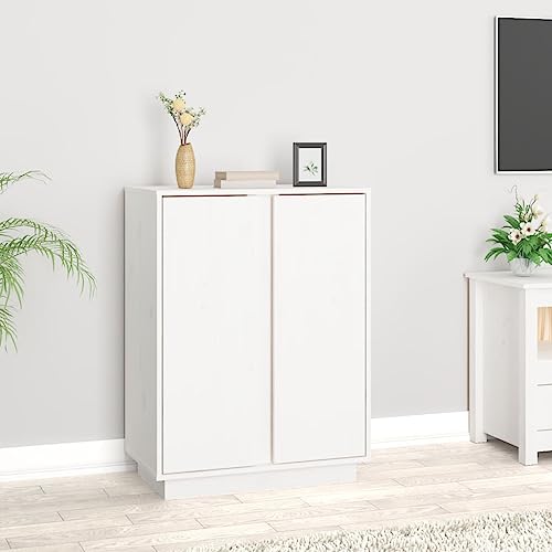 Higsose Komoda Weiß Schrank Kommode Kleine Kommoden 60x35x80 cm Komodenschrank Highboard Sideboard Komoda Do Salonu Dresser for Bedroom Schubladenschränke Weiß von Higsose