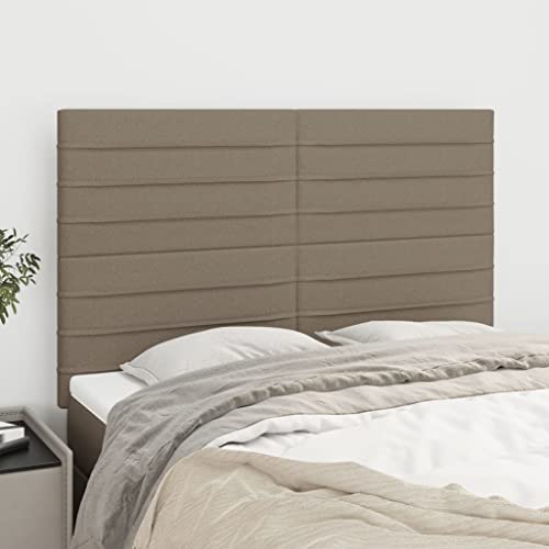 Higsose Kopfteil 4 STK. Höhenverstellbar Betthaupt Ausgezeichnete Rückenunterstützung Multifunktional Innenmöbel Schlafzimmerdekoration Praktisches Design Taupe 72x5x78/88 cm von Higsose