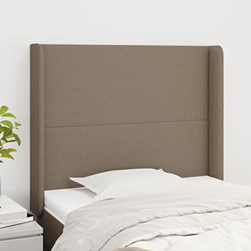 Higsose Kopfteil mit Ohren Höhenverstellbar Ausgezeichnete Rückenunterstützung Multifunktional Innenmöbel Schlafzimmerdekoration Praktisches Design Taupe 103x16x118/128 cm Higsose Kopfteil mit Ohren Höhenverstellbar Ausgezeichnete Rückenunterstützung Multifunktional Innenmöbel Schlafzimmerdekoration Praktisches Design Taupe 103x16x118/128 cm von Higsose