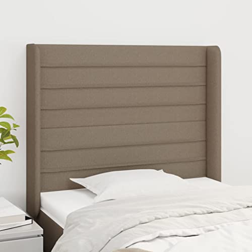 Higsose Kopfteil mit Ohren Höhenverstellbar Ausgezeichnete Rückenunterstützung Schlafzimmerdekoration Innenmöbel Praktisches Design Taupe 83x16x118/128 cm Higsose Kopfteil mit Ohren Höhenverstellbar Ausgezeichnete Rückenunterstützung Schlafzimmerdekoration Innenmöbel Praktisches Design Taupe 83x16x118/128 cm von Higsose