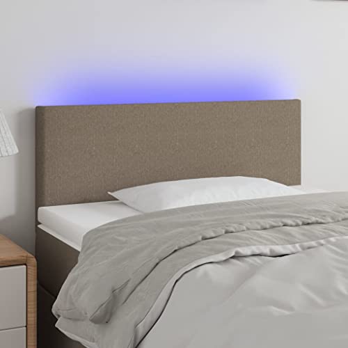 Higsose LED-Kopfteil Ausgezeichnete Rückenunterstützung Innenmöbel Schlafzimmerdekoration Praktisches Design Taupe 100x5x78/88 cm Higsose LED-Kopfteil Ausgezeichnete Rückenunterstützung Innenmöbel Schlafzimmerdekoration Praktisches Design Taupe 100x5x78/88 cm von Higsose