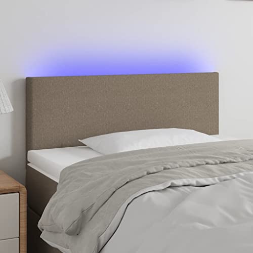 Higsose LED-Kopfteil Ausgezeichnete Rückenunterstützung Innenmöbel Schlafzimmerdekoration Praktisches Design Taupe 80x5x78/88 cm Higsose LED-Kopfteil Ausgezeichnete Rückenunterstützung Innenmöbel Schlafzimmerdekoration Praktisches Design Taupe 80x5x78/88 cm von Higsose