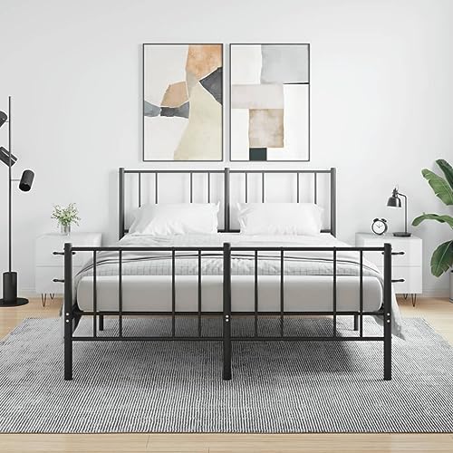 Higsose Nachttisch 44x40x47,5cm 2 pcs Hochglanz-Weiß,Holzwerkstoff,Eisen,Side Table,Kommode Schlafzimmer,Beistelltisch Neben Der Couch Im Wohnzimmer,Nachttisch Modern,Balkontisch Klein von Higsose