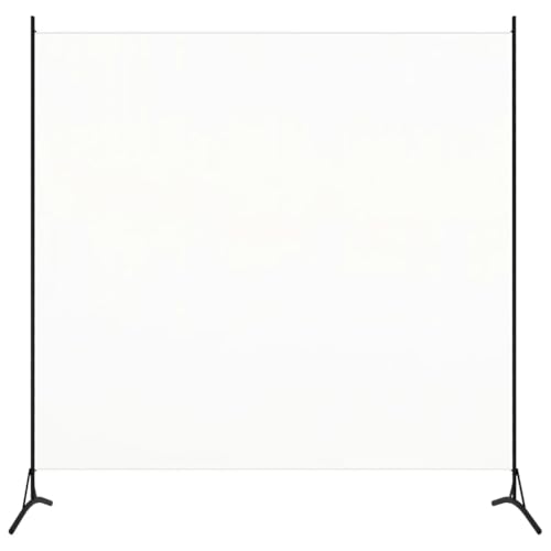 Higsose Paravent Room Divider Cremeweiß 175x180 cm Freistehender Praktischer Trennwand Multifunktional Privacy Screen Raumteiler Indoor Dekorative Sichtschutz Schlafzimmer Privaten Ankleidebereich von Higsose