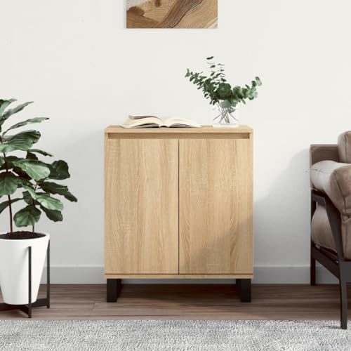 Higsose Sideboard Sonoma-Eiche 60x35x70 cm Holzwerkstoff Moderne Kommode Mit Schublade für Schlafzimmer, Kinderzimmer, Wohnungseingang, Flur Chest of Drawer von Higsose