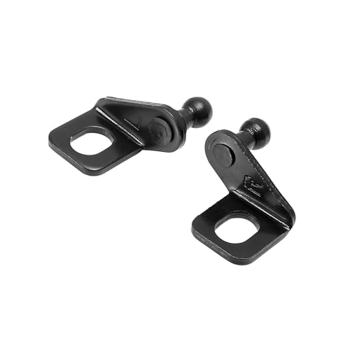 Hihaha 1 Paar 10 mm Auto-Kugelbolzen-Montagewinkel, schwarz, 42 x 35 x 21 mm, langlebiges Material von Hihaha