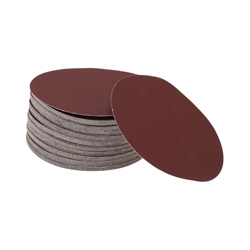 Hihaha 100 Stk Runde Schleifscheiben 400 Körnung Klettschleifblätter Universell Für Automotive Lackierarbeiten Holzverarbeitung 125x125mm Aluminiumoxid Rot von Hihaha