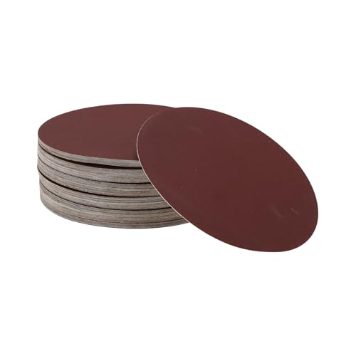 Hihaha 100 Stk Runde Schleifscheiben 600 Körnung Klettschleifblätter Universal Für Automotive Lackierarbeiten Holzverarbeitung 125x125mm Aluminiumoxid Rot von Hihaha