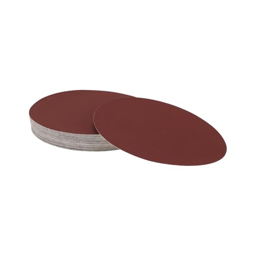 Hihaha 50 Stk Runde Schleifscheiben 1000er Körnung Haken Und Schlaufe Schleifblätter Universell Für Autolackierung Holzbearbeitung 150x150mm Aluminiumoxid Rot von Hihaha