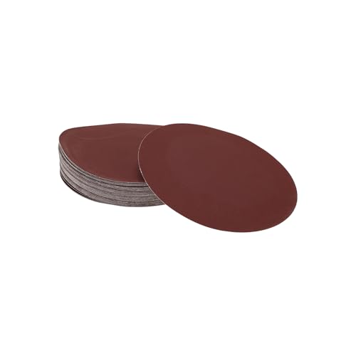 Hihaha 50 Stk Runde Schleifscheiben 240er Körnung Haken Und Schleifblätter Universell Für Autolackierung Holzbearbeitung 150x150mm Aluminiumoxid Rot von Hihaha