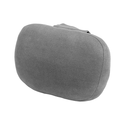 Hihaha Auto Nackenkissen/Auto Kopfstützenkissen für Nacken Rücken/Atmungsaktiver Memory-Schaum Wildleder / 1 Stück Grau von Hihaha