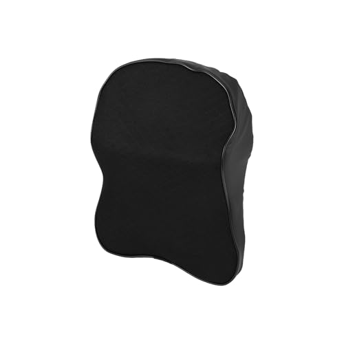 Hihaha Auto Nackenkissen/Auto Kopfstützenkissen für Nacken Rücken/Atmungsaktives Terylen Memory Foam / 1 Stück Schwarz von Hihaha