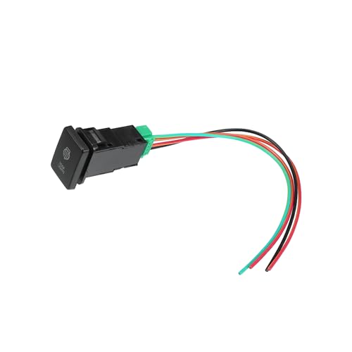 Hihaha Dachleuchten Druckknopfschalter mit Anschlusskabel für Toyota Landcruiser 4Runner / Auto Innenraum LED Ein/Aus-Schalterpanel/Wasserdicht / 1 Satz Blau Artikelaustausch von Hihaha