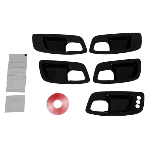 Hihaha Innen Türgriffschalenabdeckung Dekoration Für dodg Charger 2011-2021 Innentürgriff Dekorationsrahmen Carbon Fiber Schwarz ABS 5 Stk Hihaha Innen Türgriffschalenabdeckung Dekoration Für dodg Charger 2011-2021 Innentürgriff Dekorationsrahmen Carbon Fiber Schwarz ABS 5 Stk von Hihaha