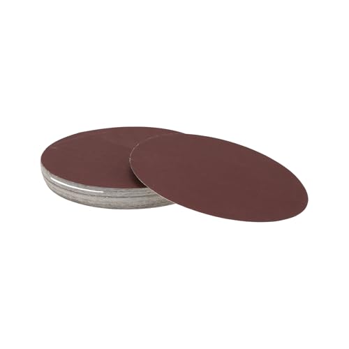 Hihaha 50 Stk Runde Schleifblätter 2000er Körnung Haken Und Schlaufe Universell Für Autolackierung Holzbearbeitung 150x150mm Aluminiumoxid Rot von Hihaha