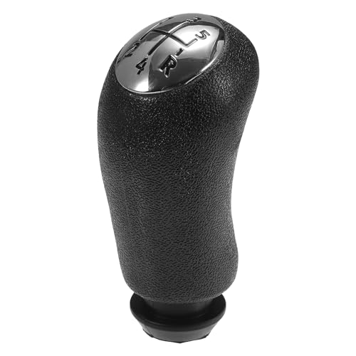 Hihaha Schaltknauf mit 5-Gang-Schaltung für Renault Clio III 2005-2009 / Vorderer Automatikgetriebe-Schalthebel aus strapazierfähigem Kunststoff / 1 Stück Silberton von Hihaha