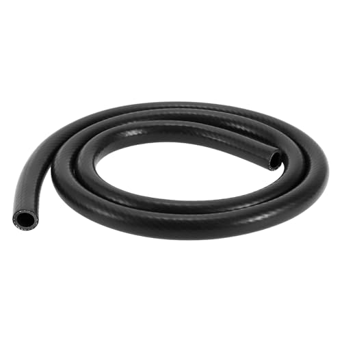 Hihaha Silikon-Vakuumschlauch für Automobil-Vakuumsysteme Hochtemperatur 4,9 Fuß 1/2" 13mm ID 3mm Dicke 1 Stück Schwarz 130PSI Maximaldruck von Hihaha