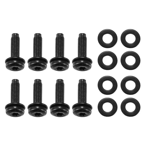 Hihaha Torx-Schrauben und Scharnierschrauben für Windschutzscheibe, 8 Stück, Schwarz von Hihaha