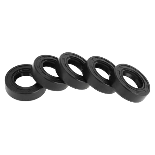 Hihaha Universal Öldichtring TC Doppellippe Mit Stahlfeder Dichtring Drehwellendichtung 20x35x10mm Hochdruck NBR Gummi Schwarz 5 Stück von Hihaha