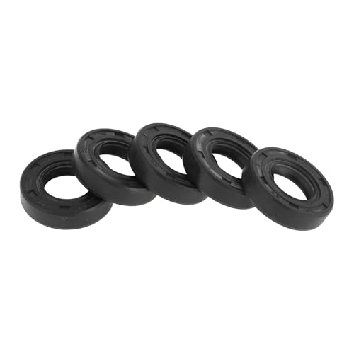 Hihaha Universelle Öldichtung TC Doppellippe Mit Stahlfeder Dichtring Drehwellendichtung 16x28x7mm Hochdruck NBR Gummi Schwarz 5 Stück von Hihaha