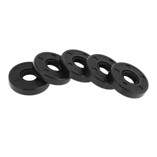 Hihaha Universelles Öldichtring TC Doppellippe Mit Stahlfeder Dichtring Drehwellendichtung 12x32x7mm Hochdruck NBR Gummi Schwarz 5 Stück von Hihaha