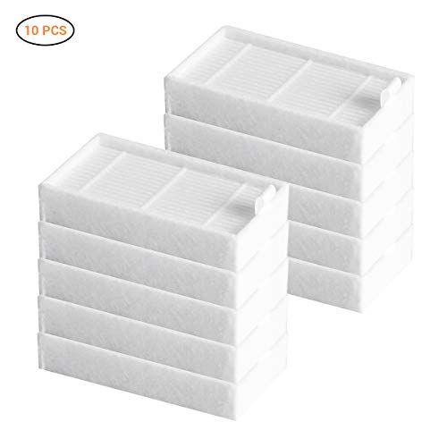 Hihey Ersatz Allergie Hepa Filter Set 10 Teile los Roboter Staubsauger HEPA-Filter Ersatz für iLife Roboter Staubsauger V3 V3S V3S Pro V5 V5S V5S Pro von Hihey