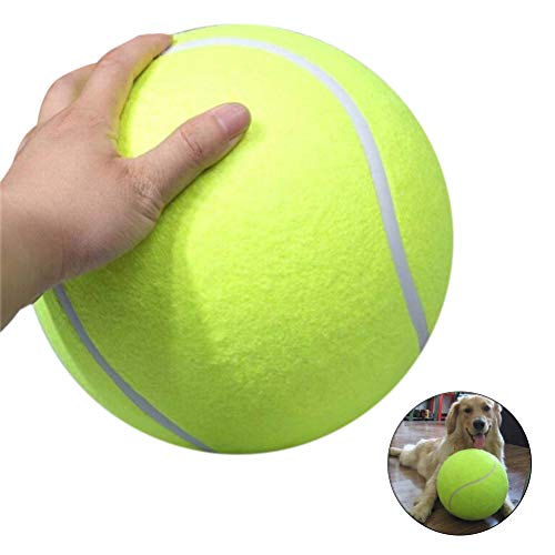 Hihey Hundespielzeug Bälle Robust Pet Tennis Ball 24CM Durchmesser Hund Chew Spielzeug Pet Ball Spielzeug Riesen Tennis Ball von Hihey