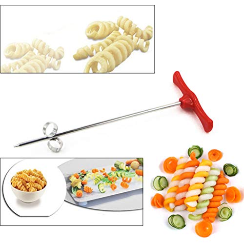 Hihey Kreatives Gemüse Spiralmesser Carving Werkzeug Kartoffel Karotte Gurke Salat Chopper Manuelle Spirale Schraube Slicer Cutter Spiralizer… von Hihey