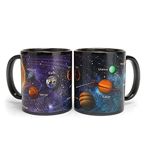 Hihey Sonnensystem-Porzellan Kaffeetassen wärmeempfindliche Farbändernde Tasse,Als ein tolles Geschenk von Hihey