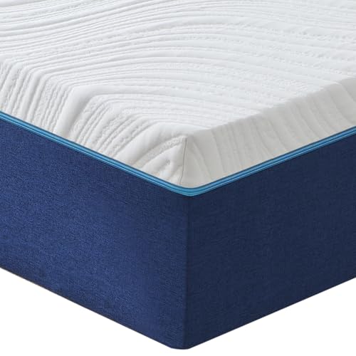 Hiimgo Matratze, 160 x 200 cm, Dicke 16 cm, Matratze aus Memory-Schaum, mittlere Härte, 7 Komfortzonen, perfekte Unterstützung, wendbar, beidseitig verwendbar von Hiimgo