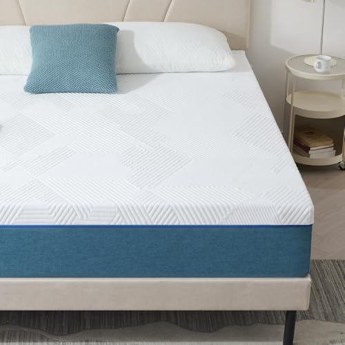 Hiimgo matratze 140x200, Höhe 25 cm Orthopädische Kaltschaummatratze, Mittlerer Härtegrad (H3), Schaumstoff Rollmatratze mit Bezug, Abnehmbar & Waschbar von Hiimgo
