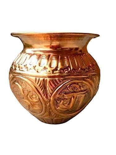 Hijet Hitech Supreme Kupfer Kalash Lota Topf Mangal Kalash mit Om-Swastik Shree und schönem Druck für guten Reichtum Hijet Hitech Supreme Kupfer Kalash Lota Topf Mangal Kalash mit Om-Swastik Shree und schönem Druck für guten Reichtum von Hijet